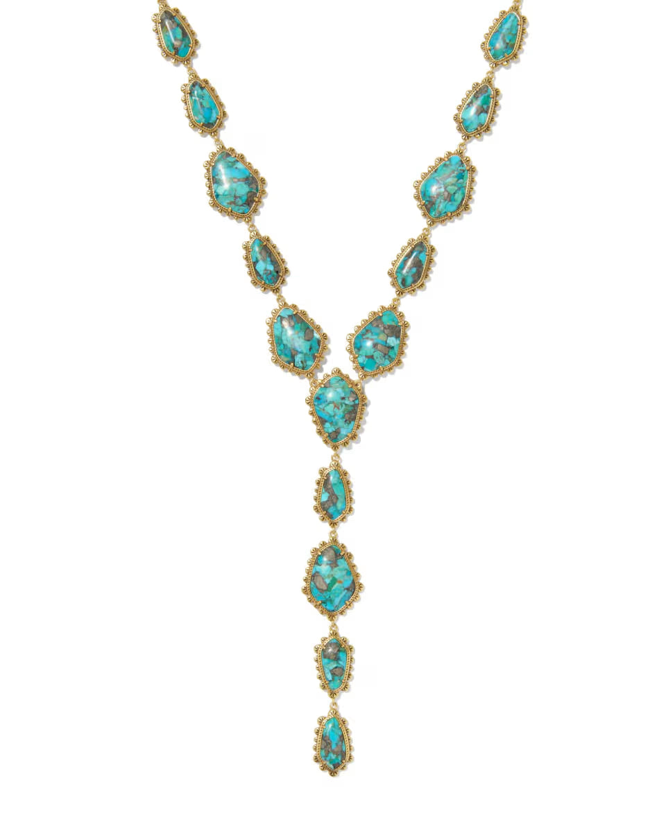 Ellery Vintage Gold Lariat Necklace