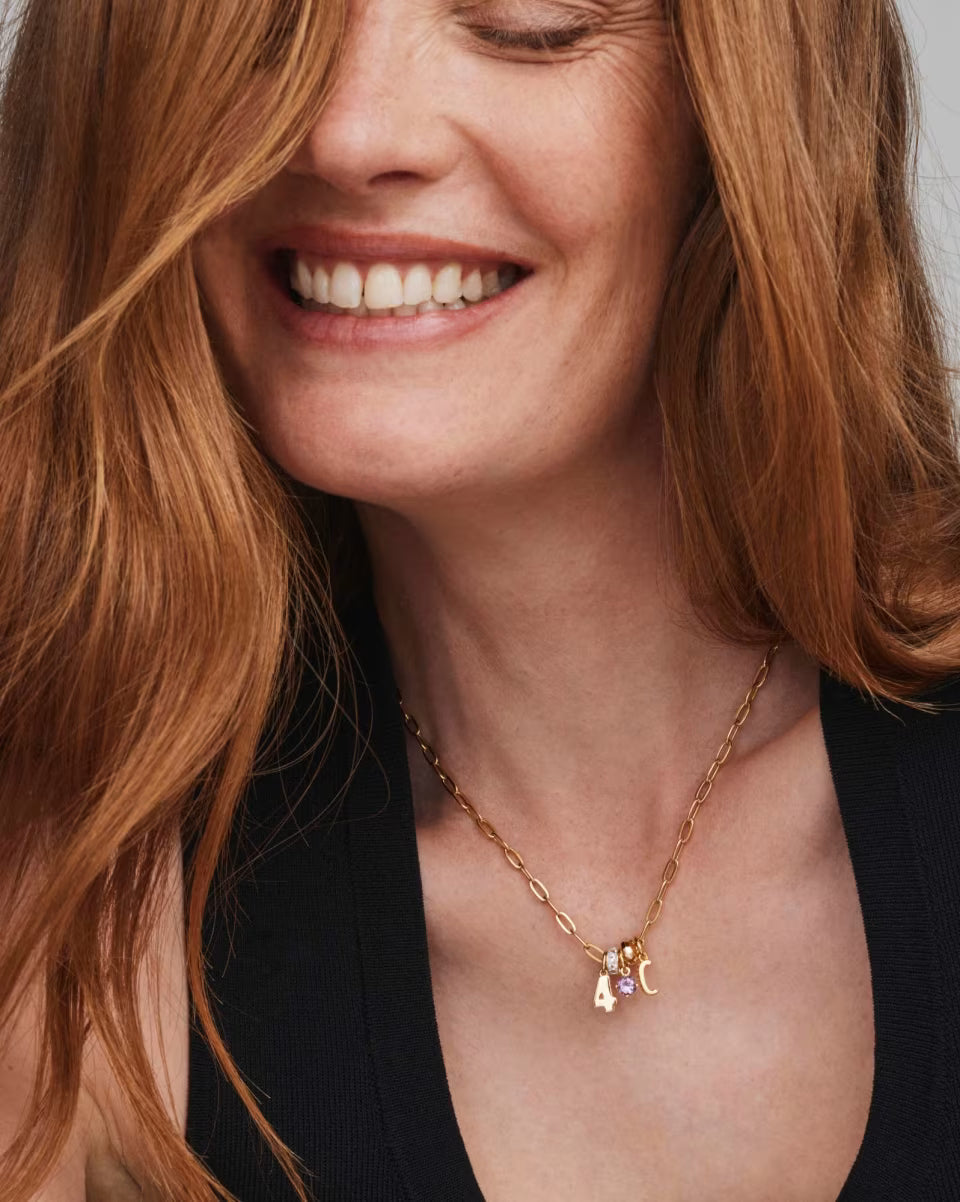 Textured 18k Gold Vermeil Spacer Charm