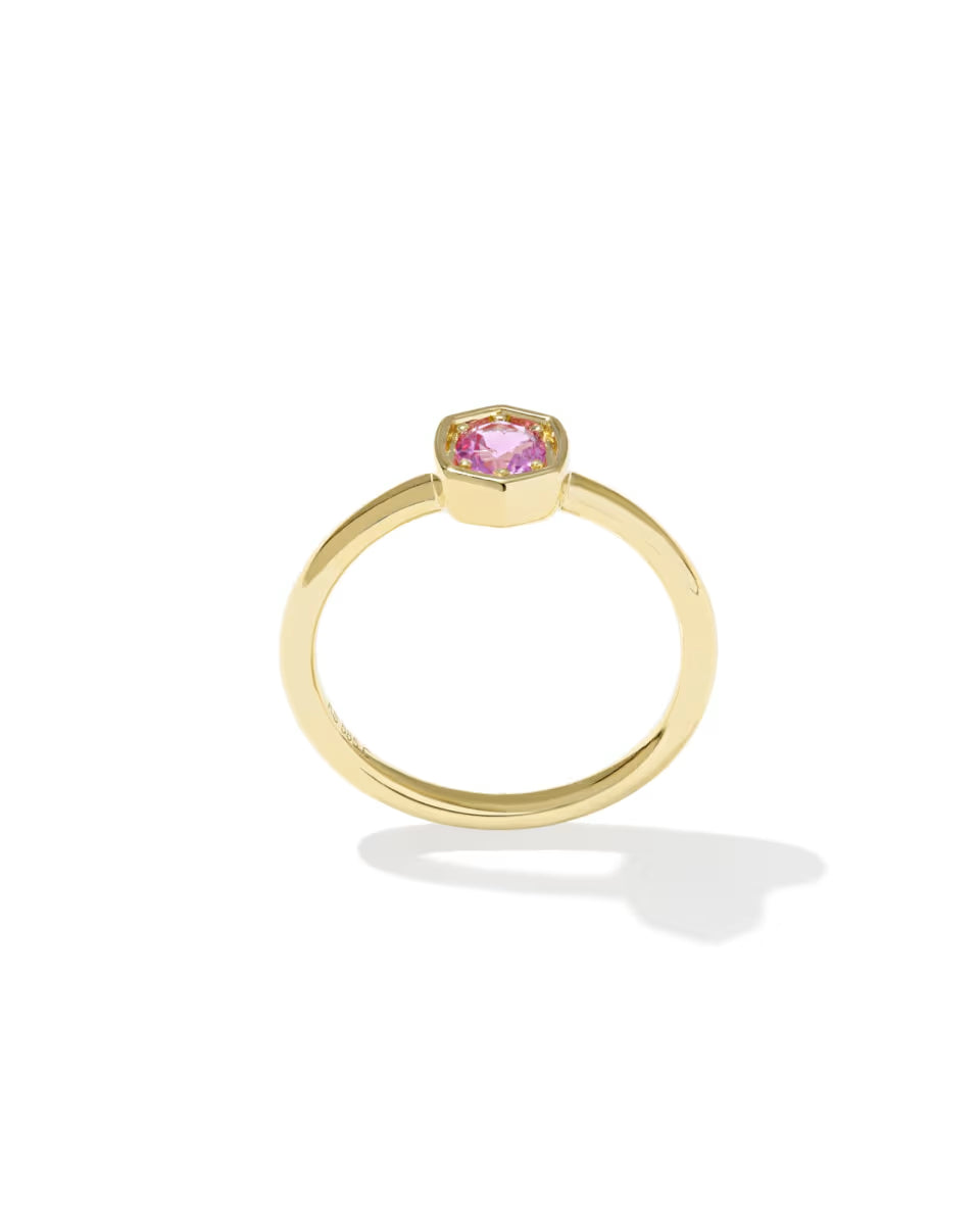 0.36 ct Lab Grown Gemstone Davie 14k White Gold Band Ring