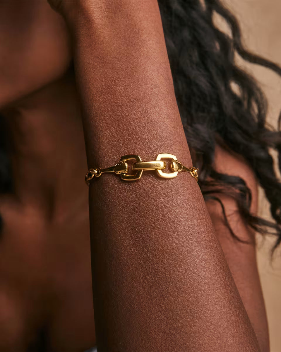 Beau Link Bracelet in Vintage Gold