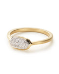 Isa Ring in Pave Diamond and 14k Yellow Gold