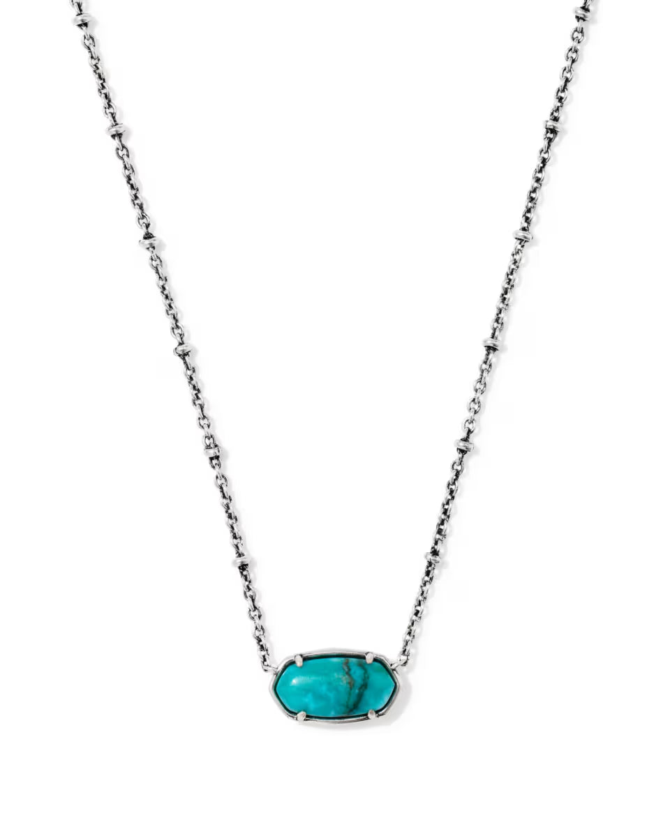 Tiger Striped Elisa Vintage Gold Short Pendant Necklace