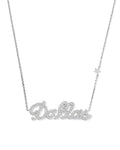 0.67 ct Lab Grown Diamond Dallas 14k White Gold Pendant Necklace