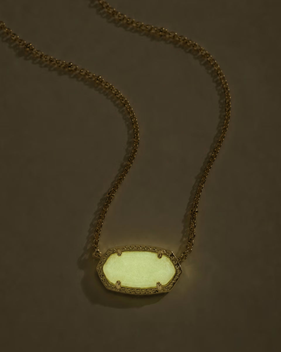Elisa Gold Boo Short Pendant Necklace