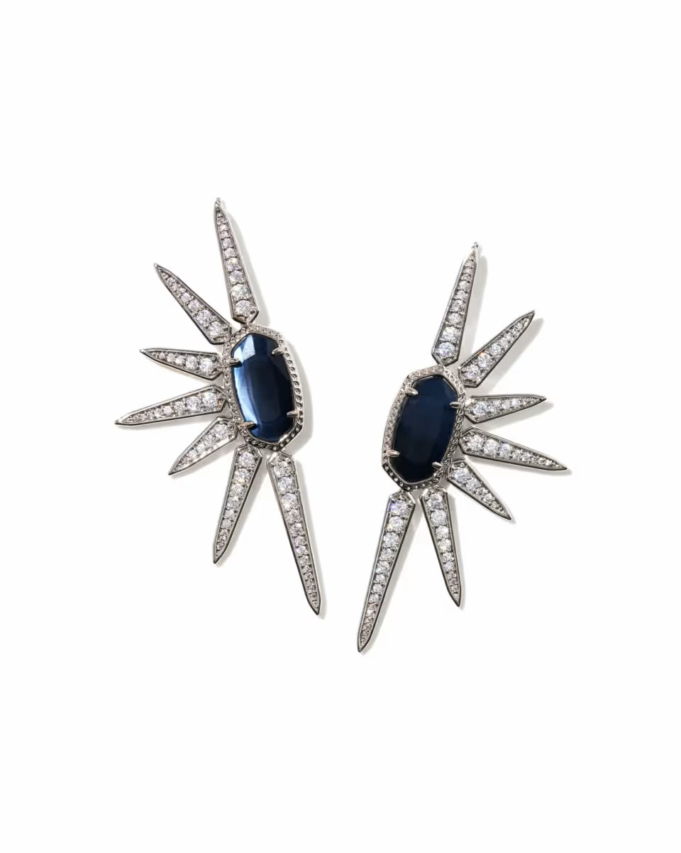 Ellie Star Vintage Gold Statement Earrings