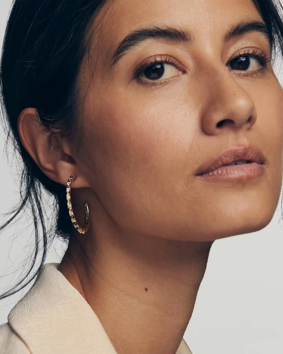 Fate Silver Hoop Earrings