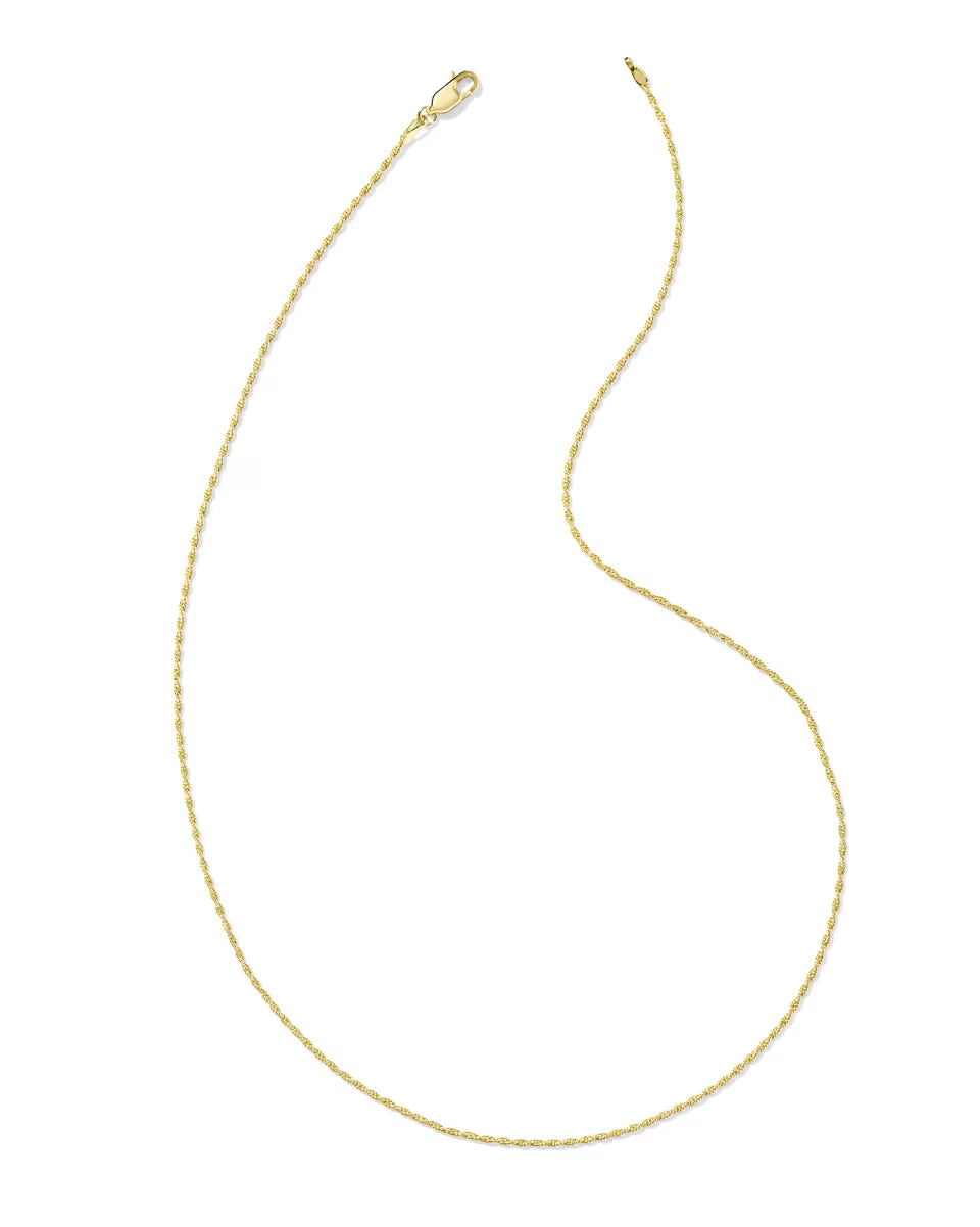 Twisted Link Sterling Silver Chain Necklace