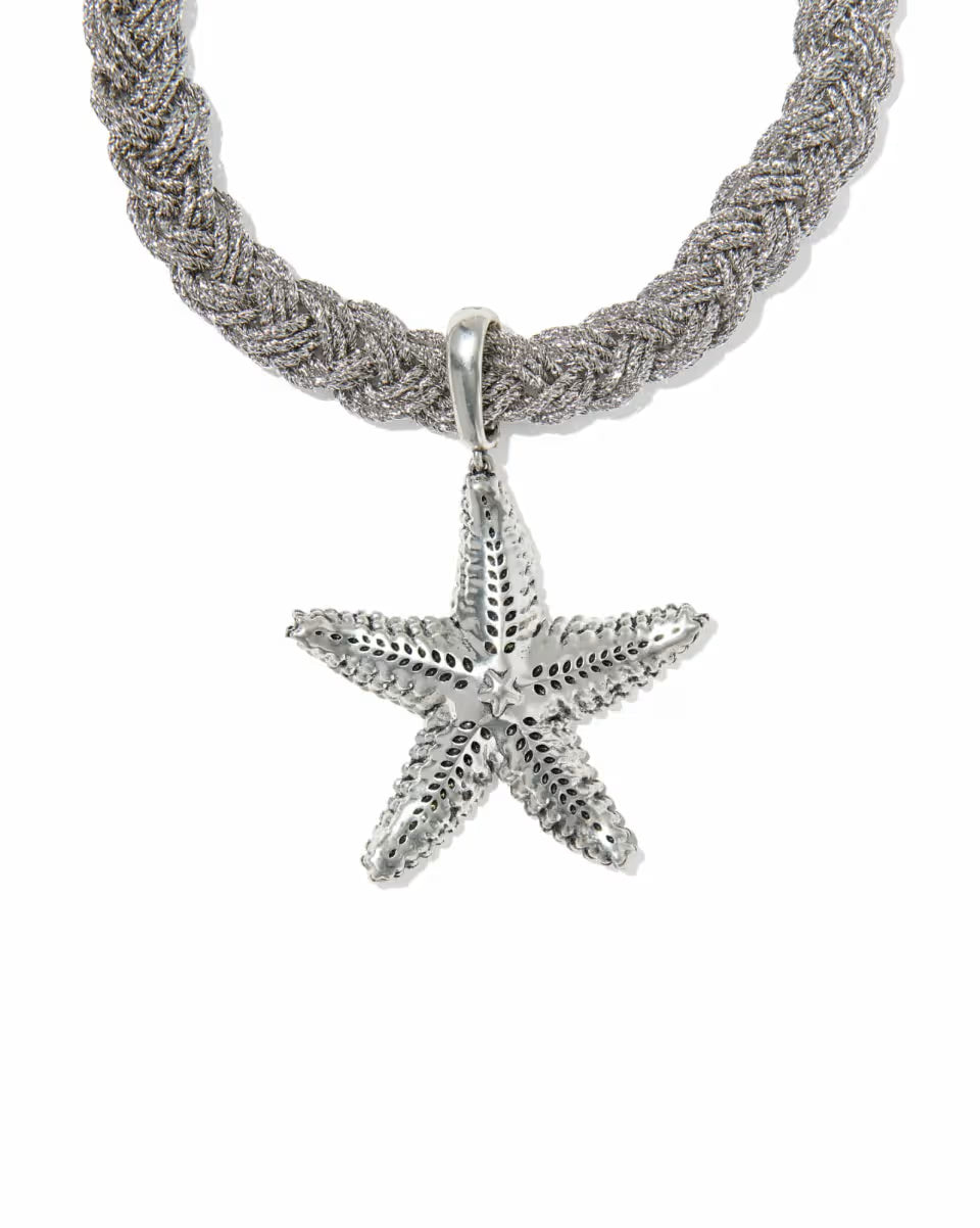 Parker Starfish Convertible Silver Statement Necklace