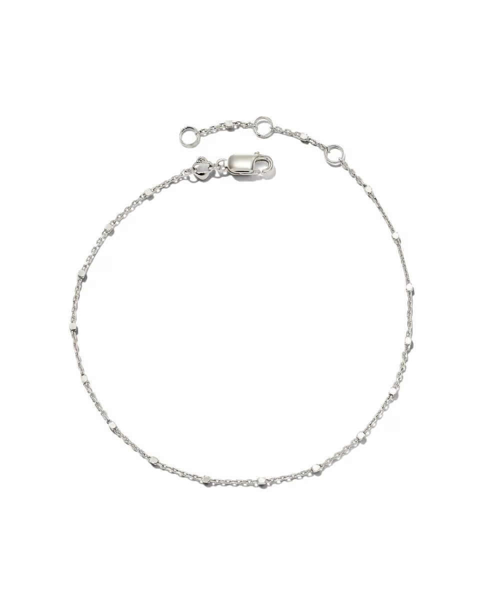 Single Satellite Chain Bracelet in Sterling Silver & 18k Yellow Gold Vermeil
