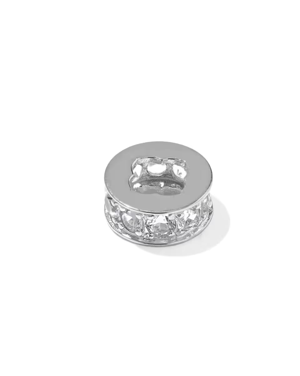 Pave 18k Gold Vermeil Spacer Charm
