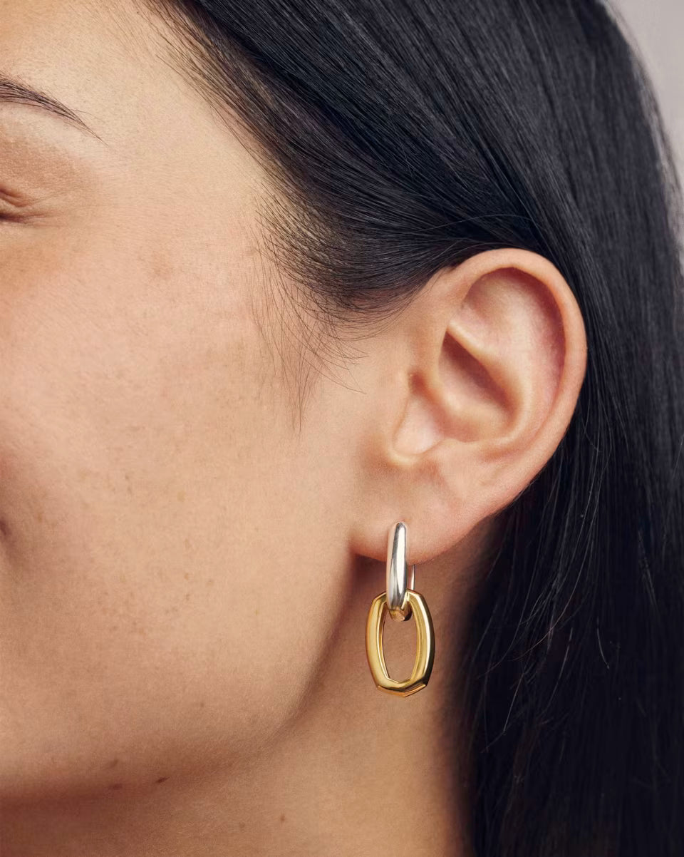 Ryleigh Wide Convertible Mixed Metal Earrings
