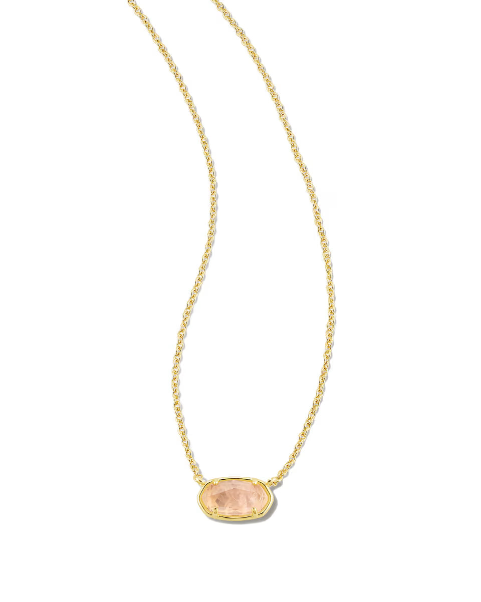 Grayson Gold Pendant Necklace in Ivory Mother-of-Pearl