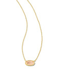Grayson Gold Pendant Necklace in Ivory Mother-of-Pearl