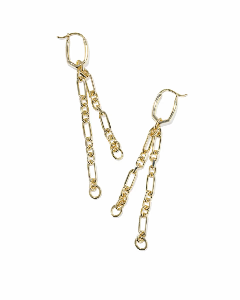 Embry Gold Chain Huggie Earrings
