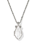 Alexa Locket Vintage Silver Short Pendant Necklace