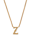 Beau Letter Y Pendant Necklace in Vintage Gold