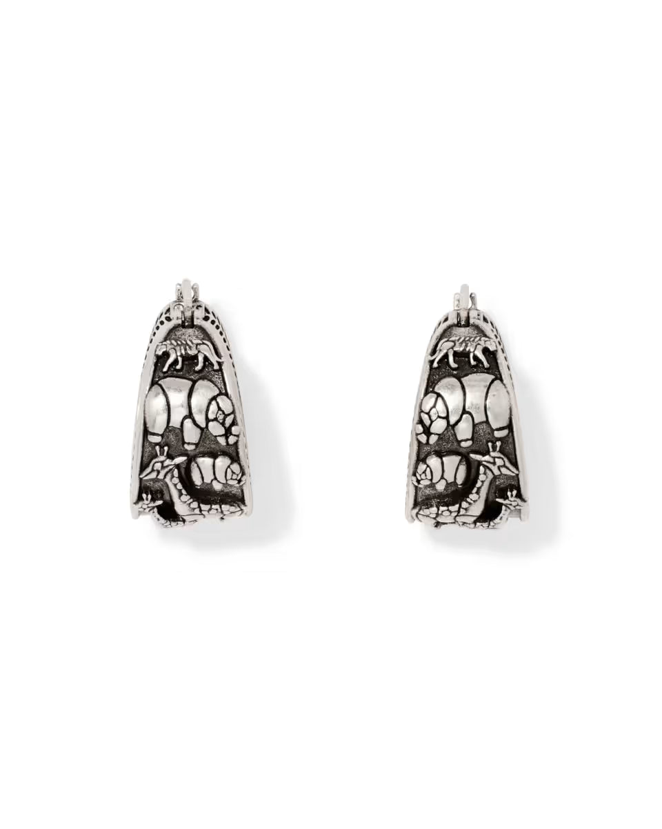 Raina Vintage Gold Hoop Earrings
