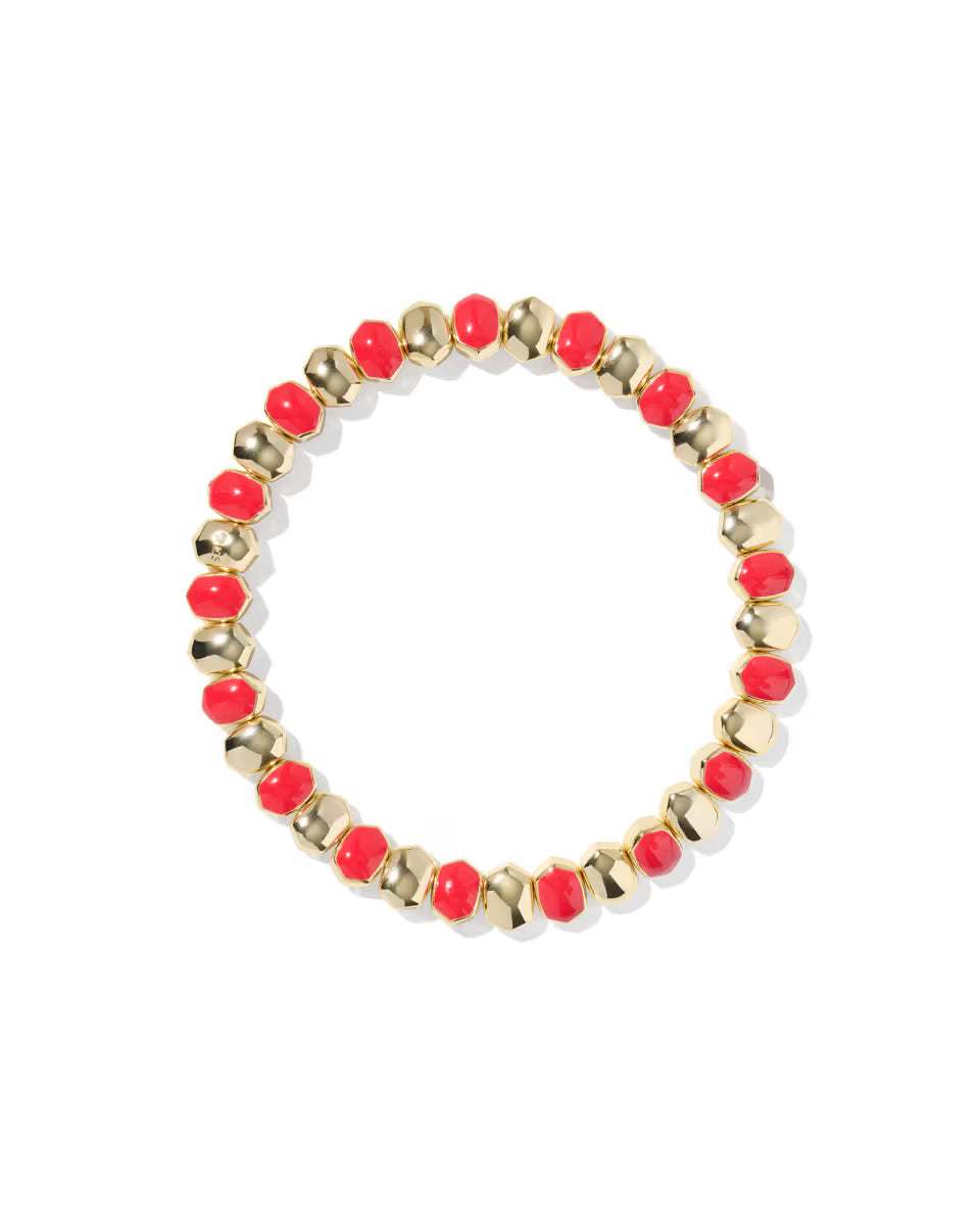 Daphne Enamel Gold Stretch Bracelet