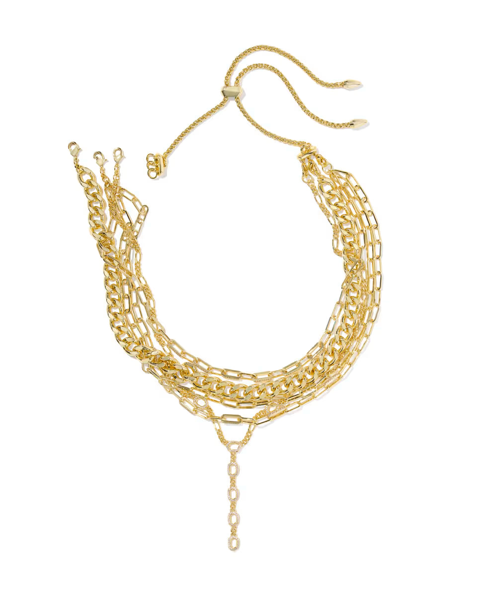 Bella Convertible Gold Statement Necklace