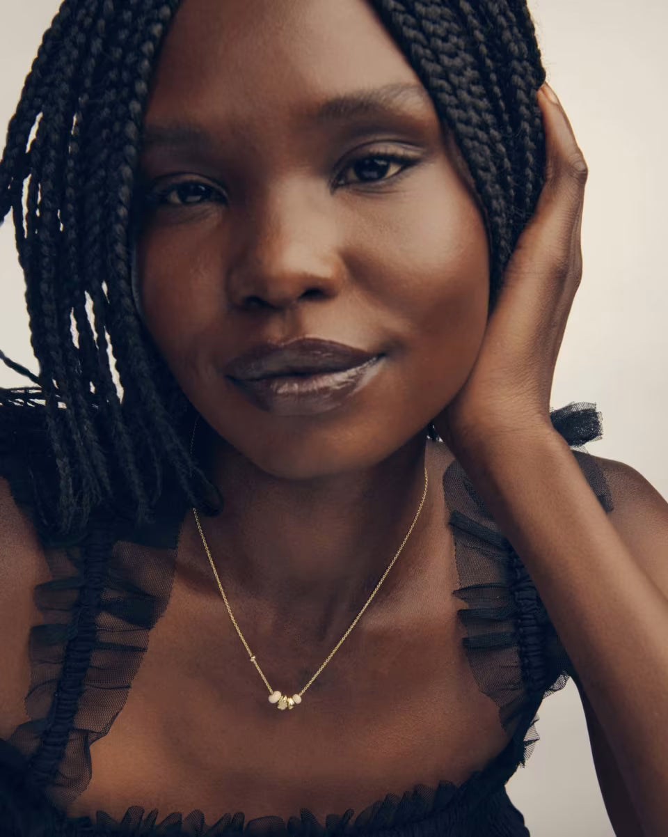 Deliah Gold Short Pendant Necklace