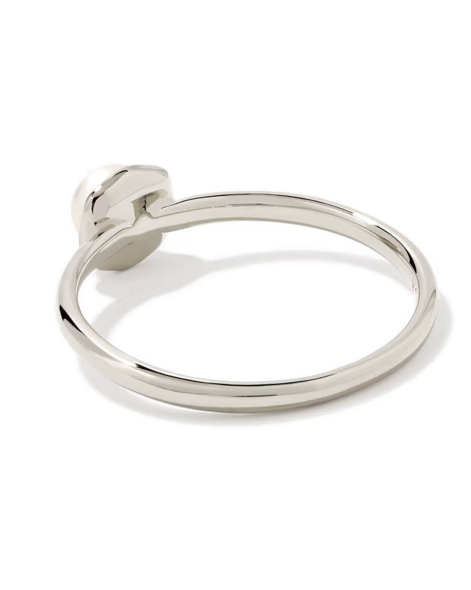 Davie Pearl 18k Gold Vermeil Band Ring in Freshwater Cultured Pearl
