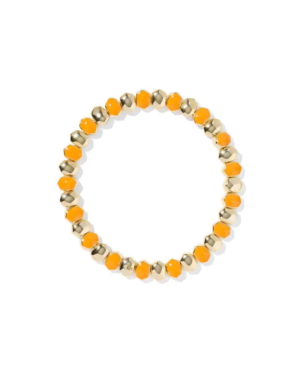 Daphne Enamel Gold Stretch Bracelet
