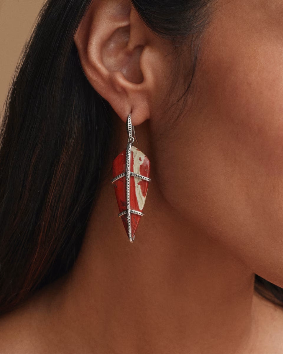 Trinity Vintage Gold Drop Earrings