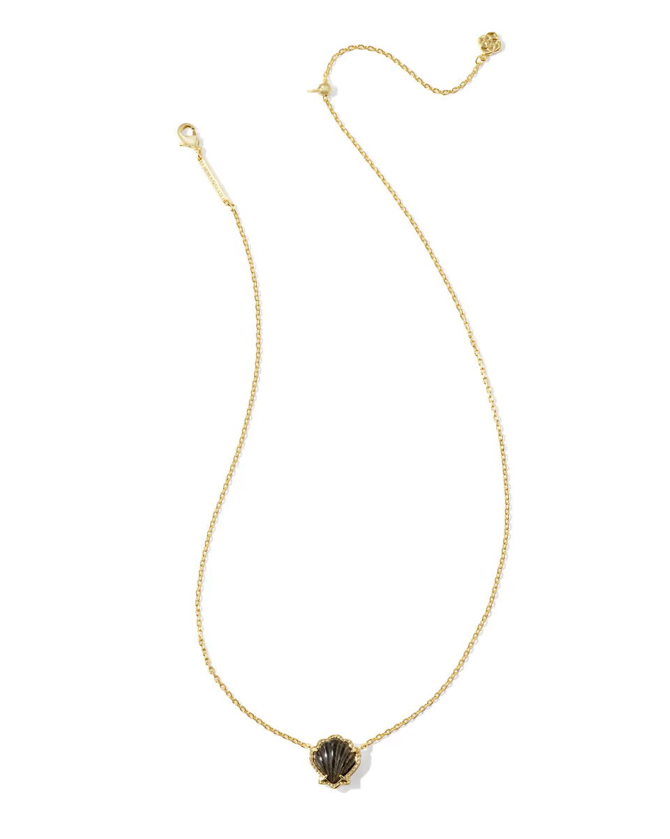 Brynne Shell Gold Short Pendant Necklace