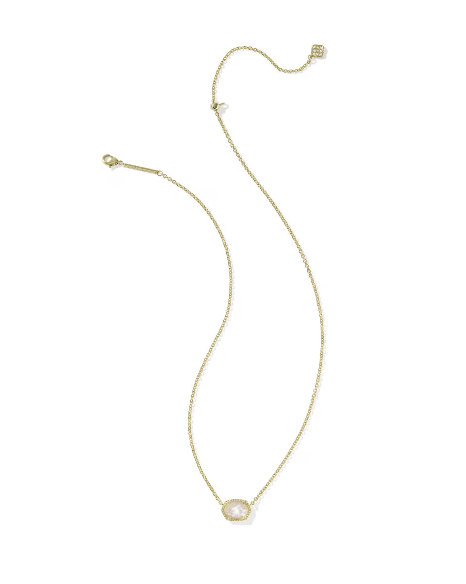 Daphne Gold Frame Short Pendant Necklace