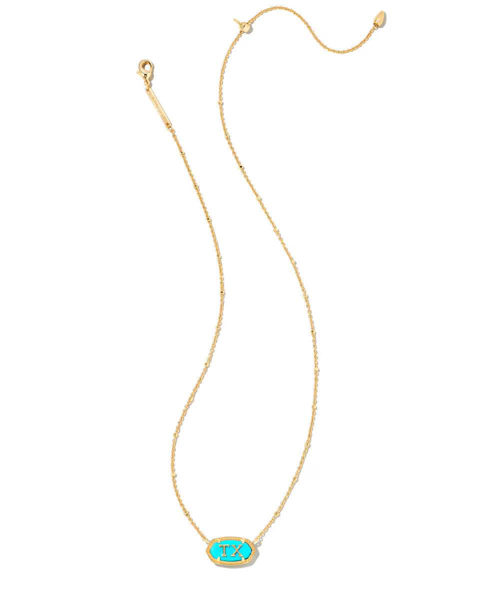 Elisa Gold Texas Necklace in Ivory Mother-of-Pearl