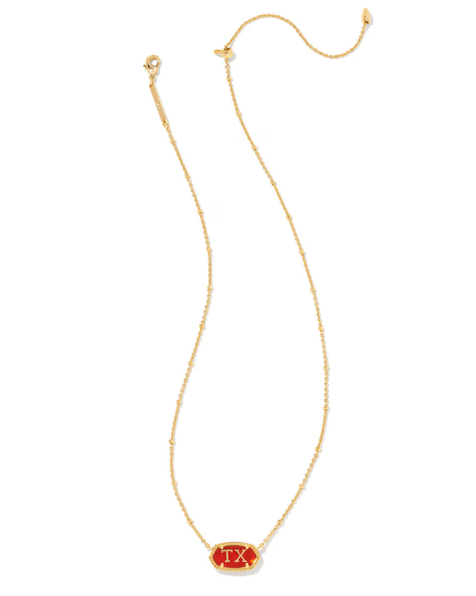 Elisa Gold Texas Necklace in Ivory Mother-of-Pearl