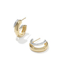 Meg 18k Gold Vermeil Double Huggie Earrings