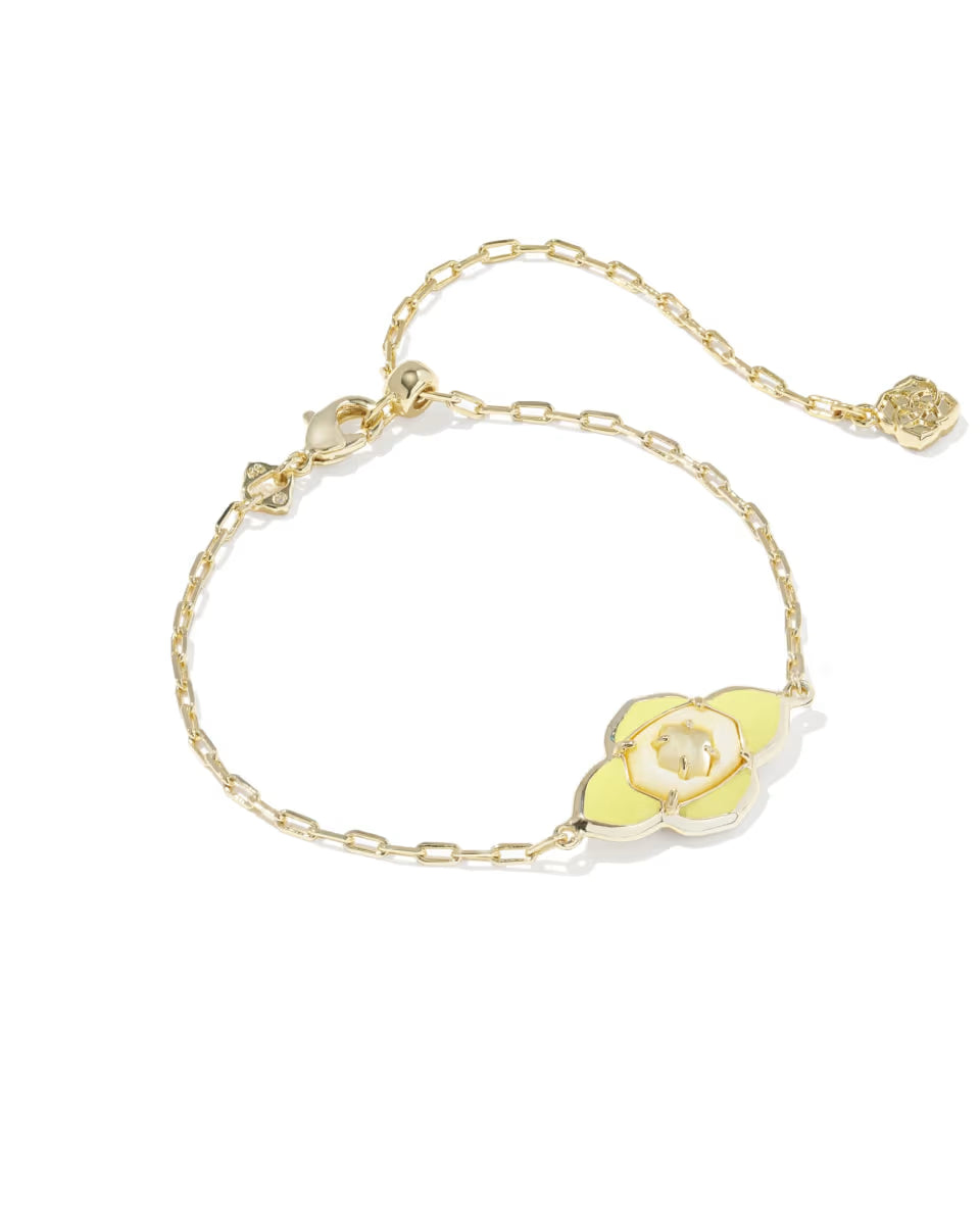 Abbie Medallion Gold Delicate Chain Bracelet