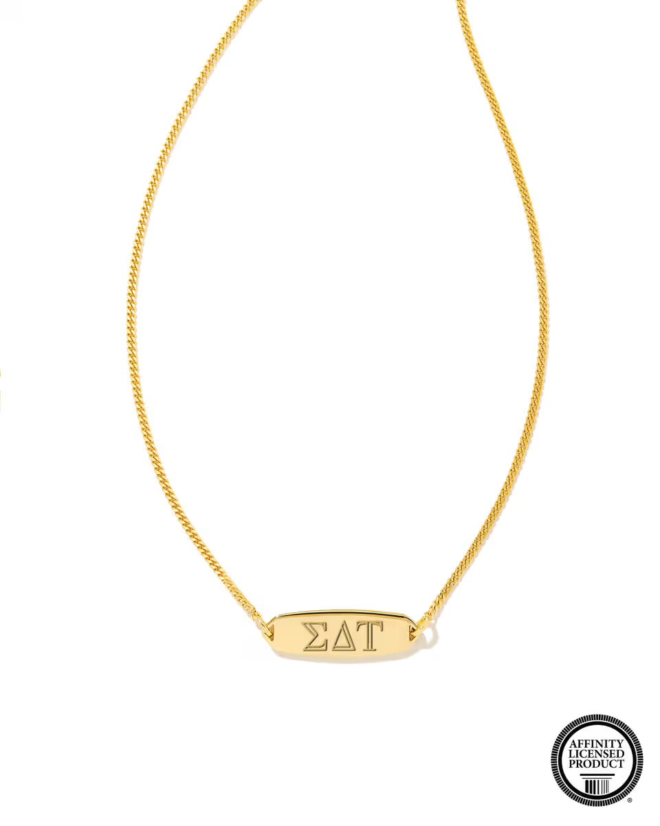 Sigma Delta Tau Pendant Necklace in Sterling Silver
