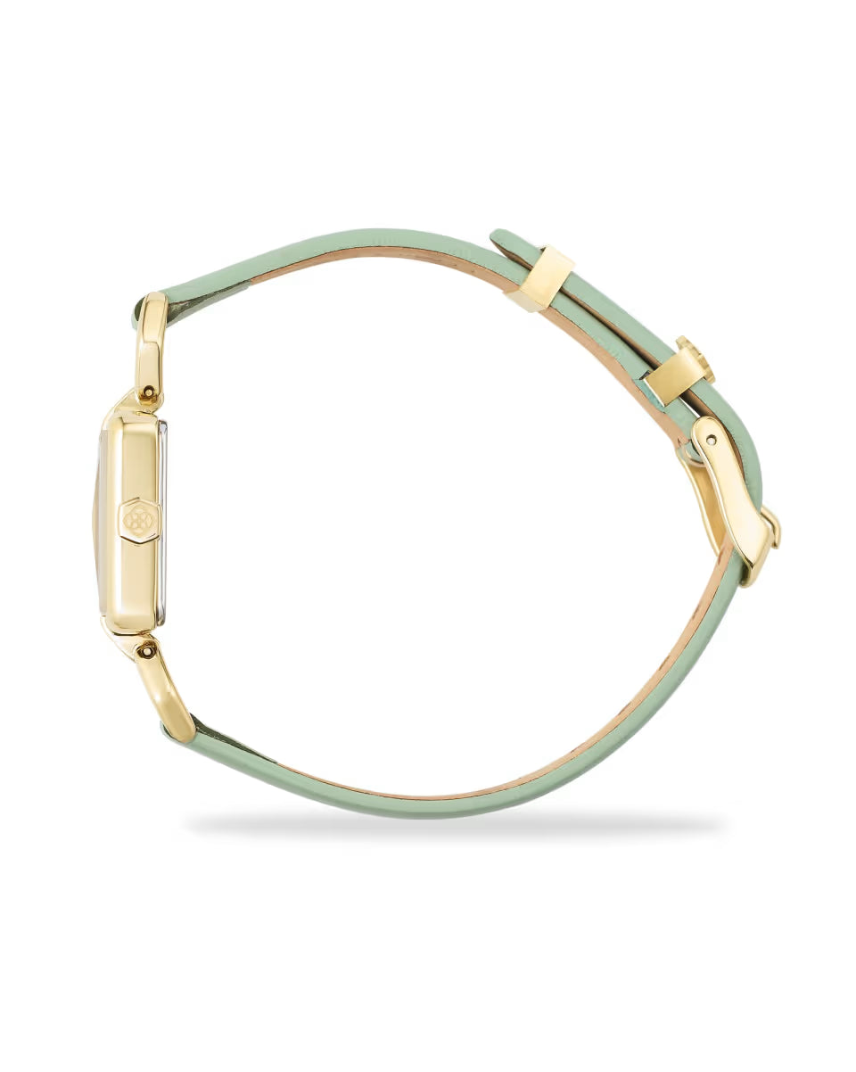 Adela Gold Leather Watch