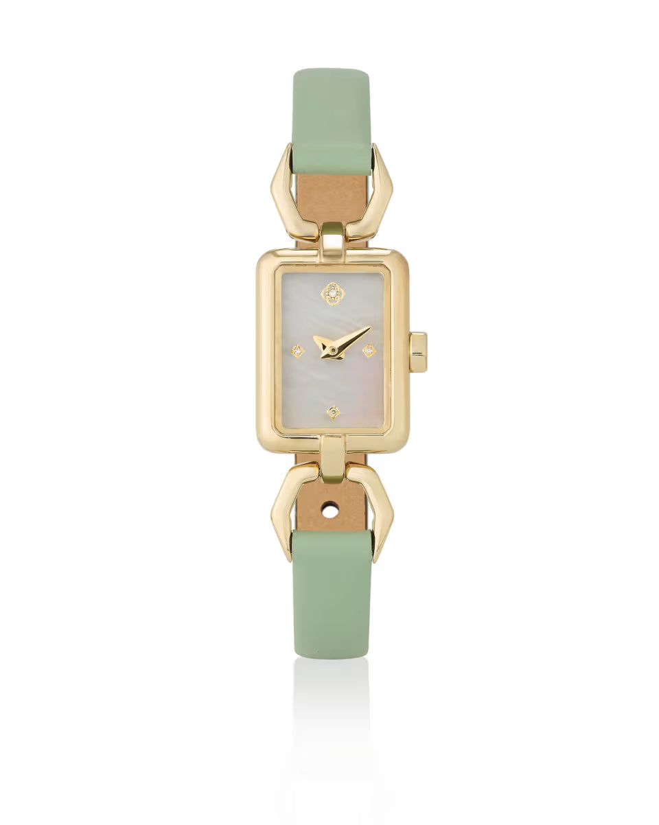 Adela Gold Leather Watch