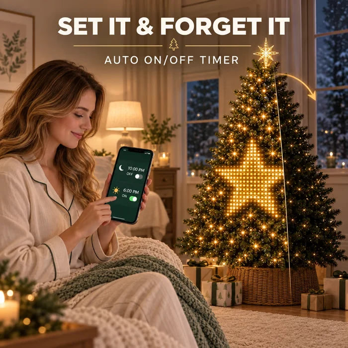 Smart RGBIC Christmas Tree String Lights — Supports Halloween, AIGC, and DIY Light Shows