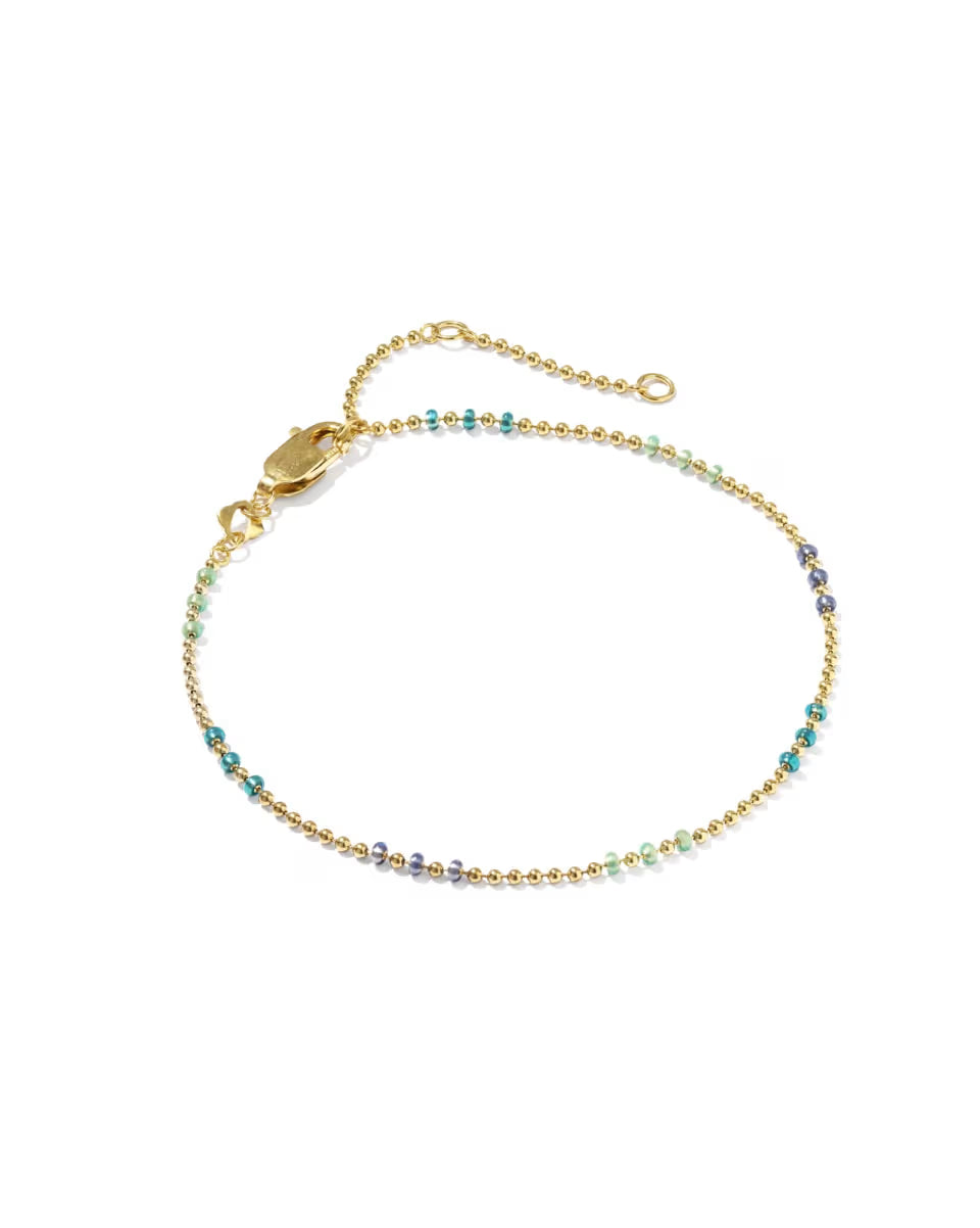 Alice Color Beaded 14k Gold-Filled Chain Bracelet
