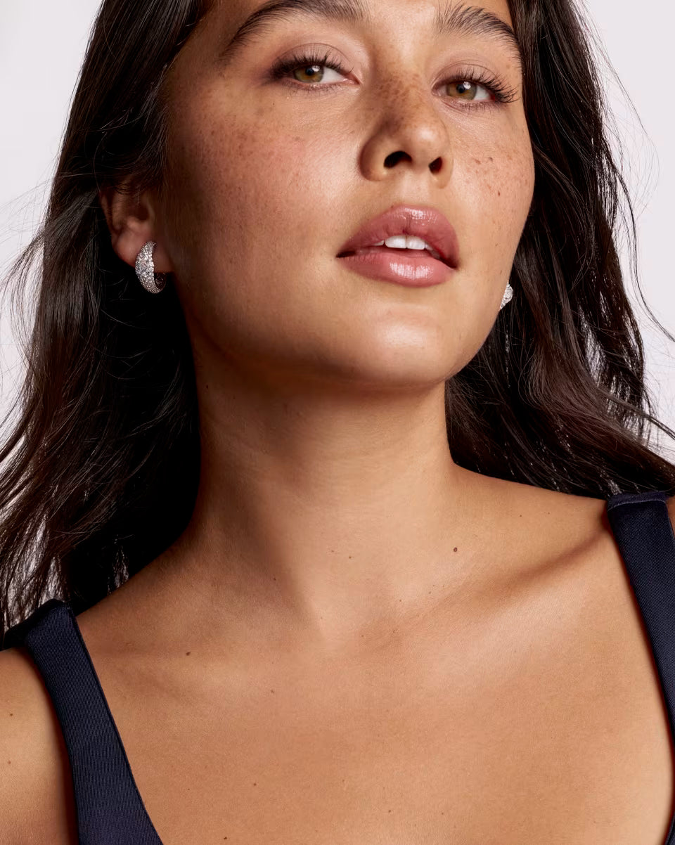 Bella Silver Hoop Earrings