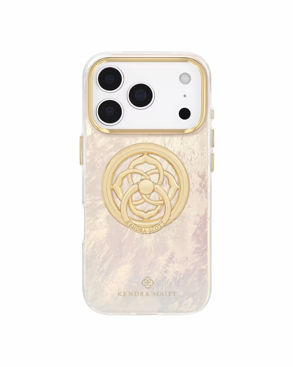 Magnetic Gold Black Mother-of-Pearl Ring Stand