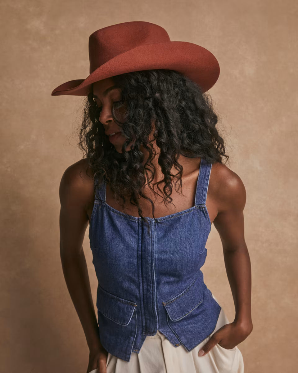 Cowgirl Pinch Crown Hat