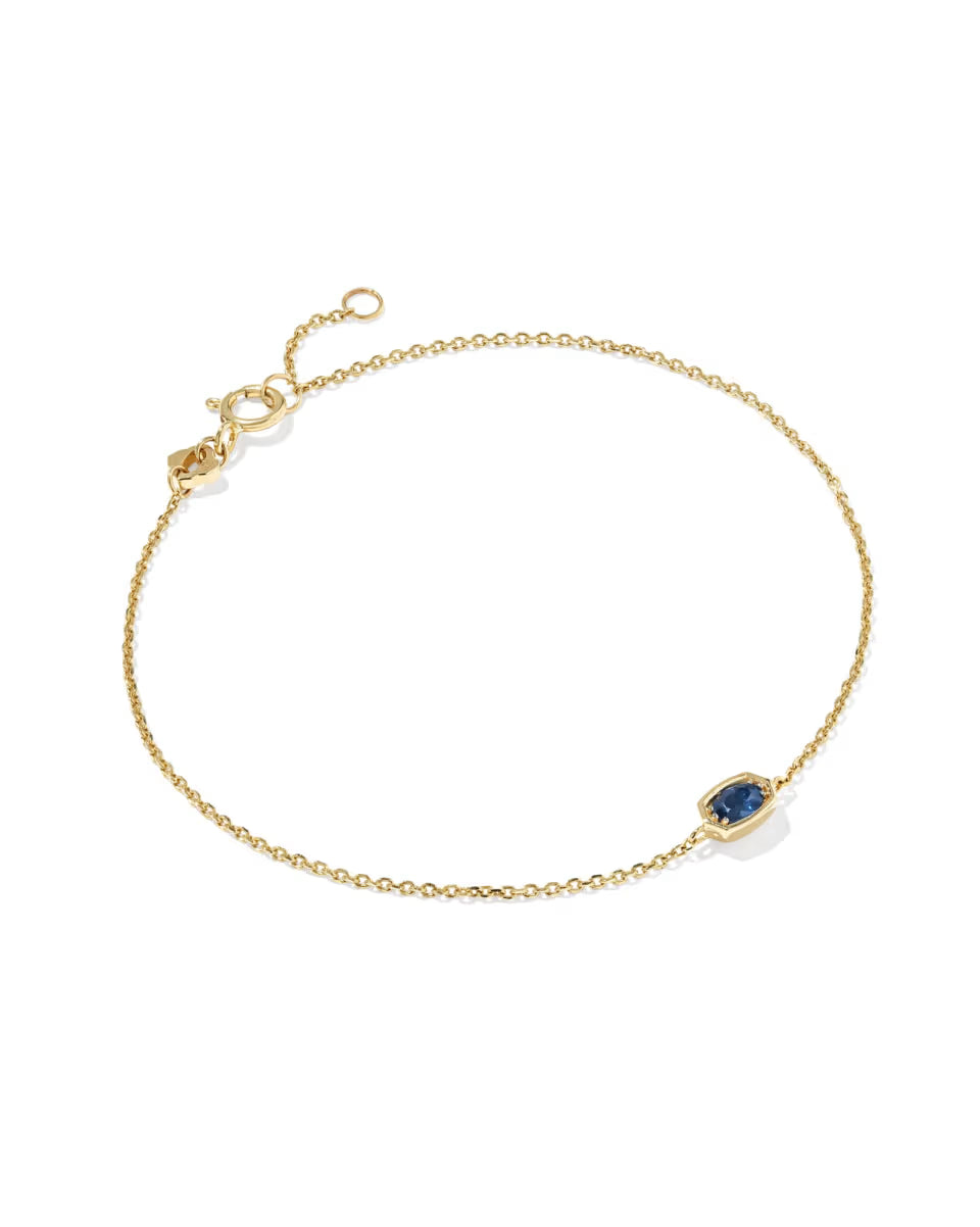 Marisa 14k Yellow Gold May Oval Solitaire Bracelet