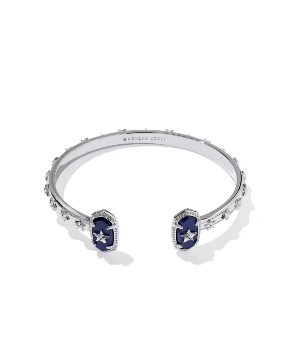 Elton Silver Star Cuff Bracelet