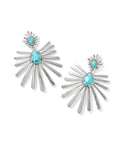 Starla Vintage Silver Statement Earrings