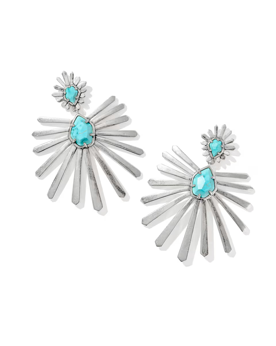 Starla Vintage Silver Statement Earrings