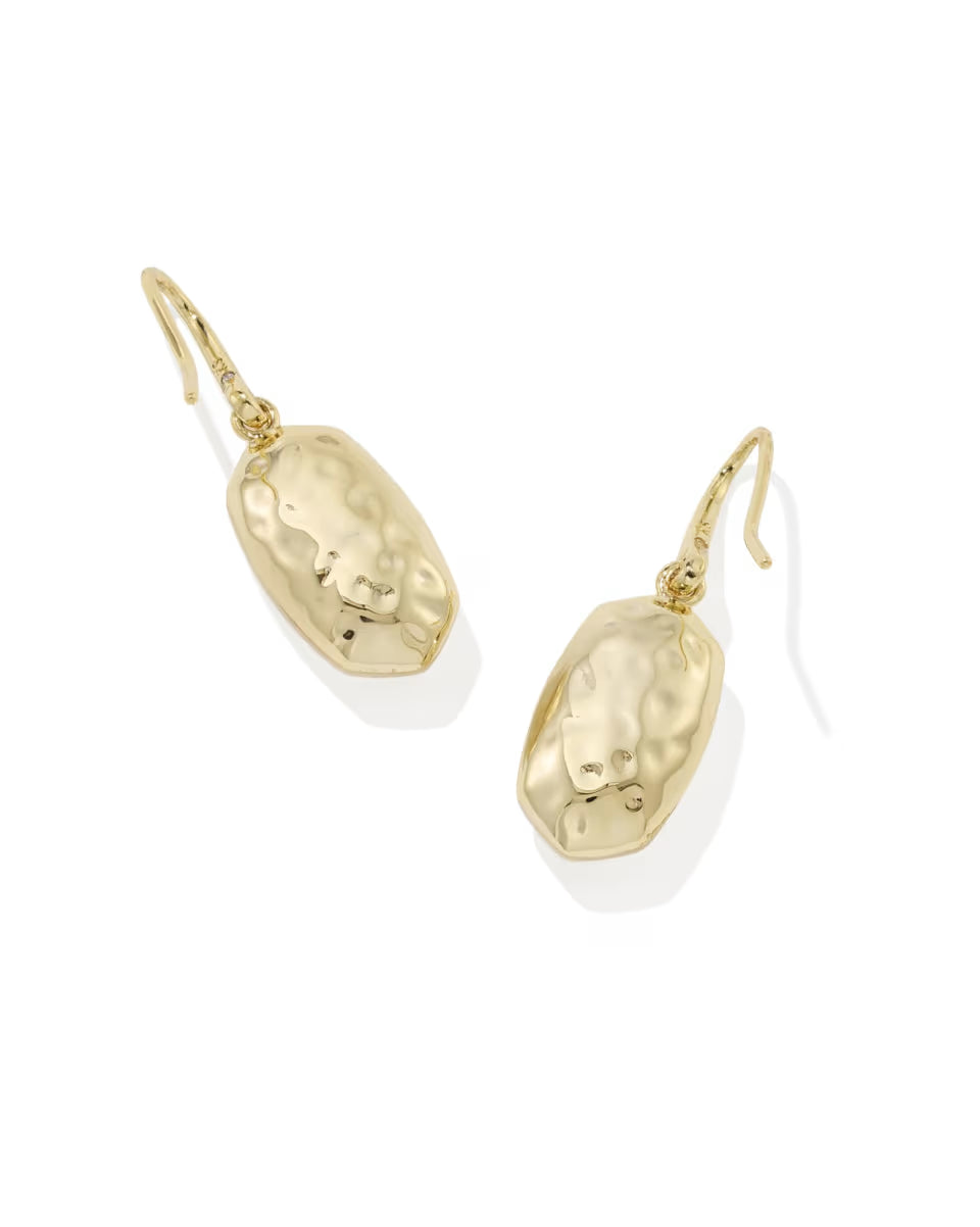 Lee Riveted Gold Drop Earrings