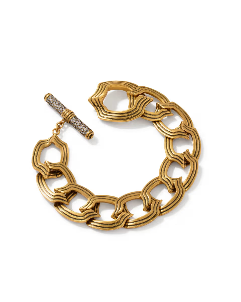 Nova Gold Link and Chain Bracelet