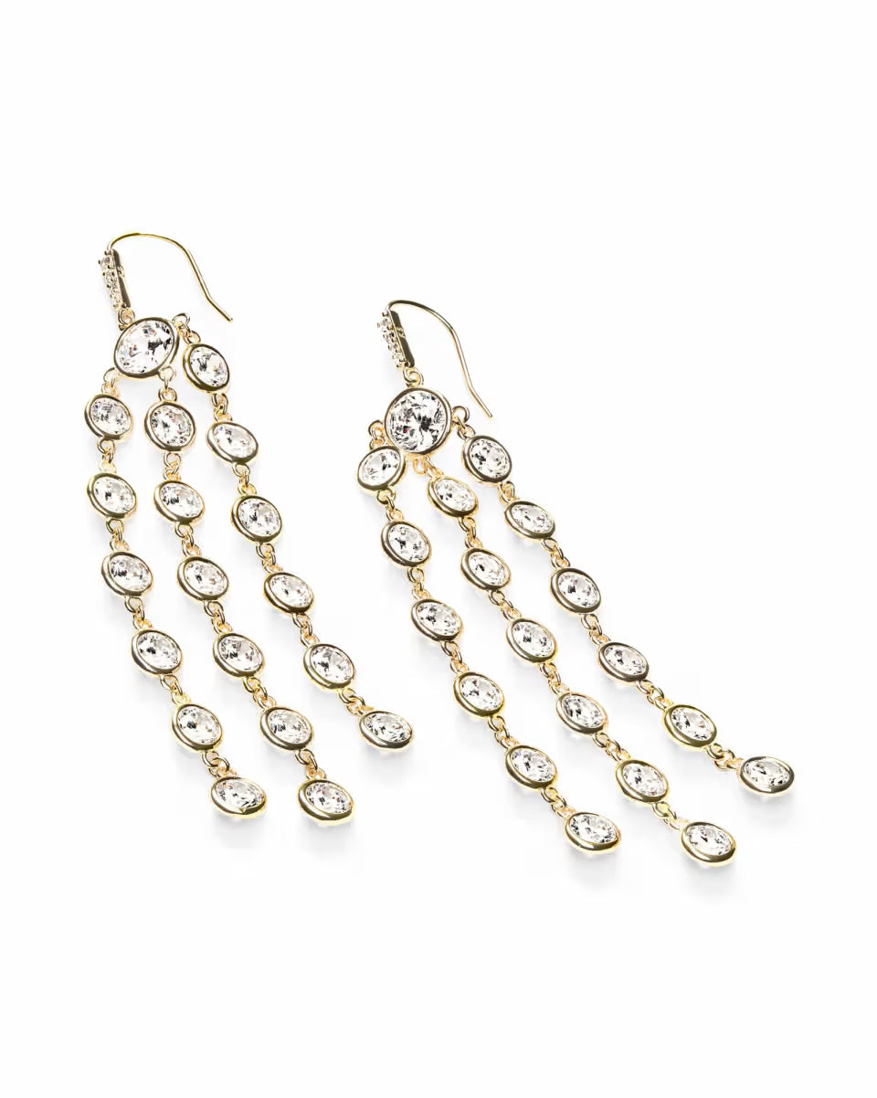 Daya Statement Earrings in Silver