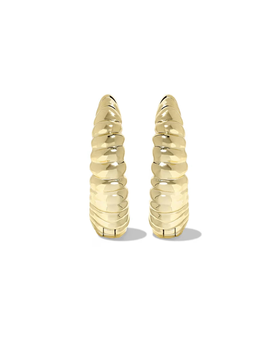 Sandy Gold Hoop Earrings