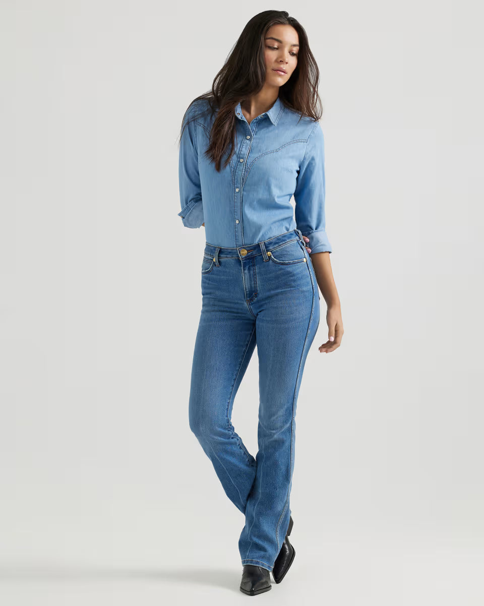 Wrangler® x Yellow Rose by Kendra Scott Mid Rise Boot Cut